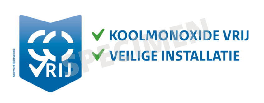 CO Vrij / Koolmonoxide vrij Veendam, Groningen, Hoogezand - Sappemeer, Midden-Groningen title=
